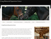 Tablet Screenshot of craigequestriancenter.com